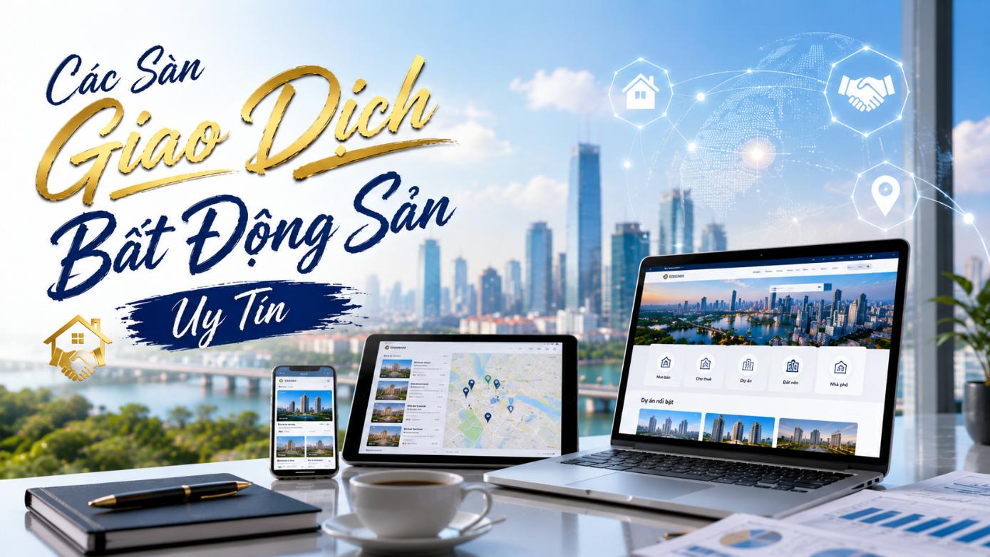 Các sàn giao dịch bất động sản uy tín