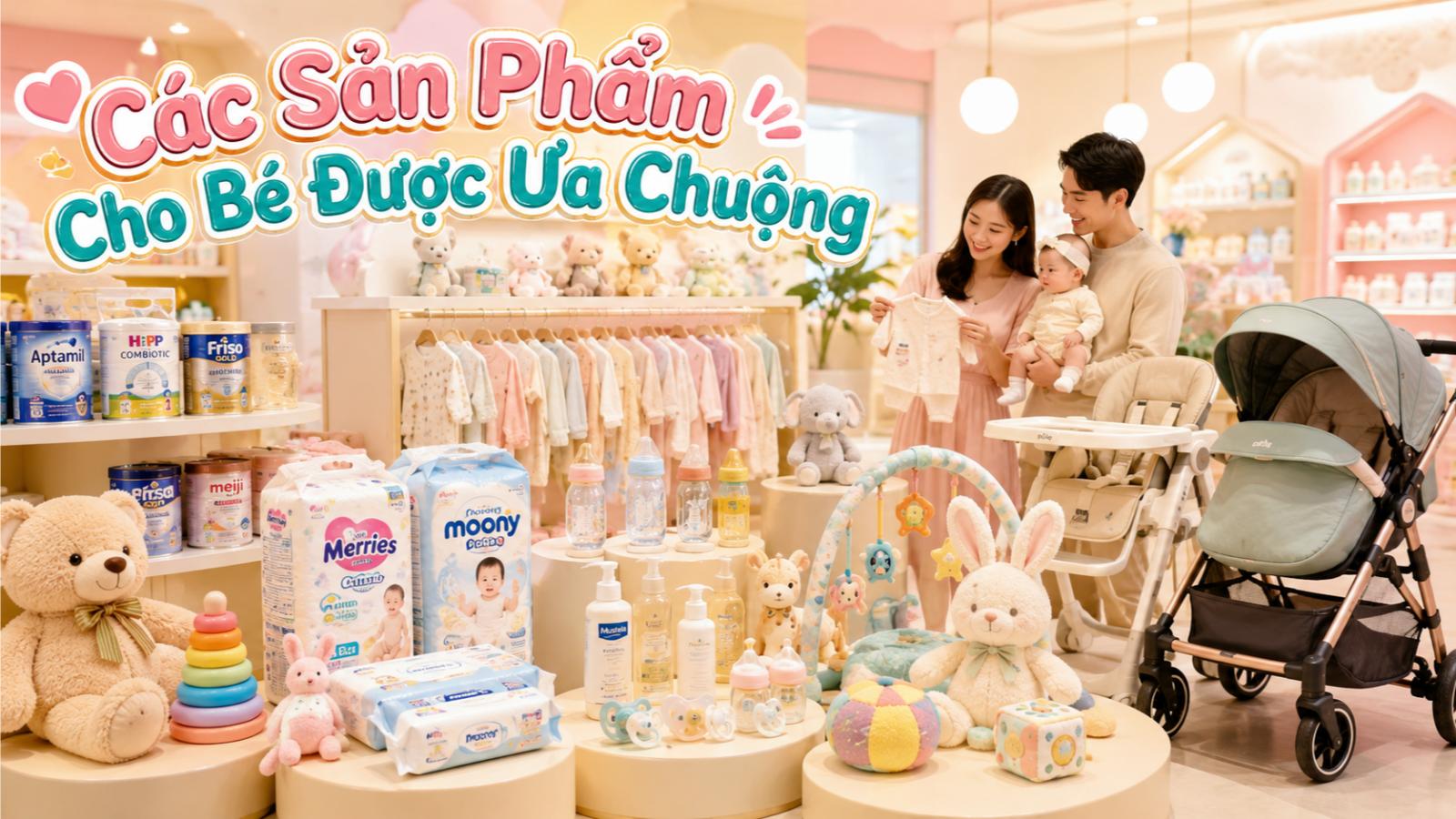Các sản phẩm cho bé được ưa chuộng