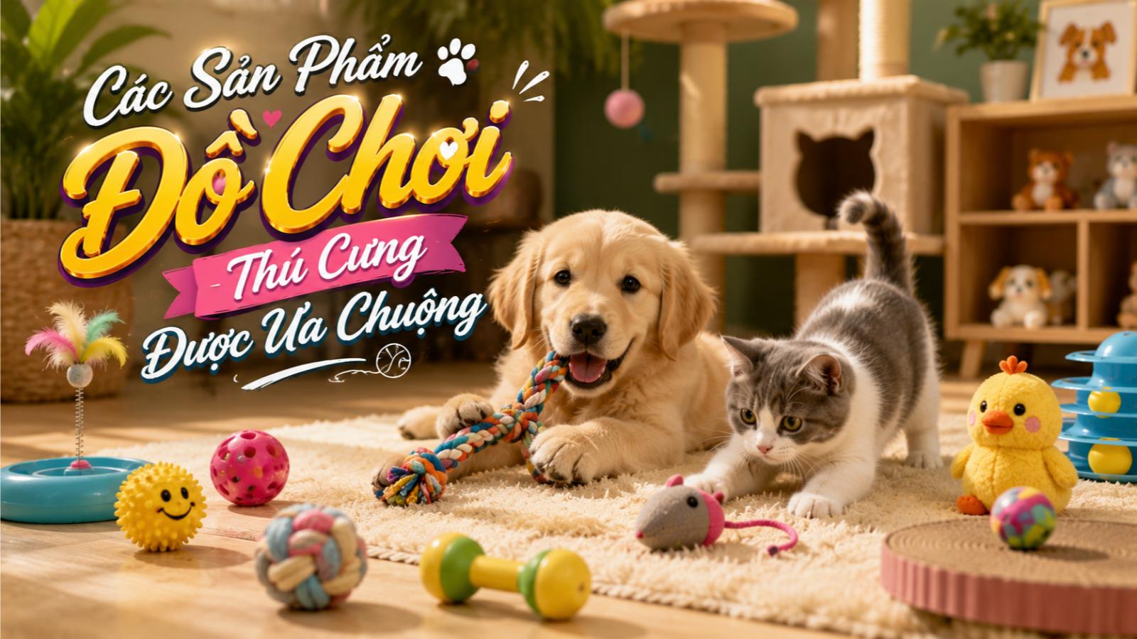 Các sản phẩm đồ chơi thú cưng được ưa chuộng