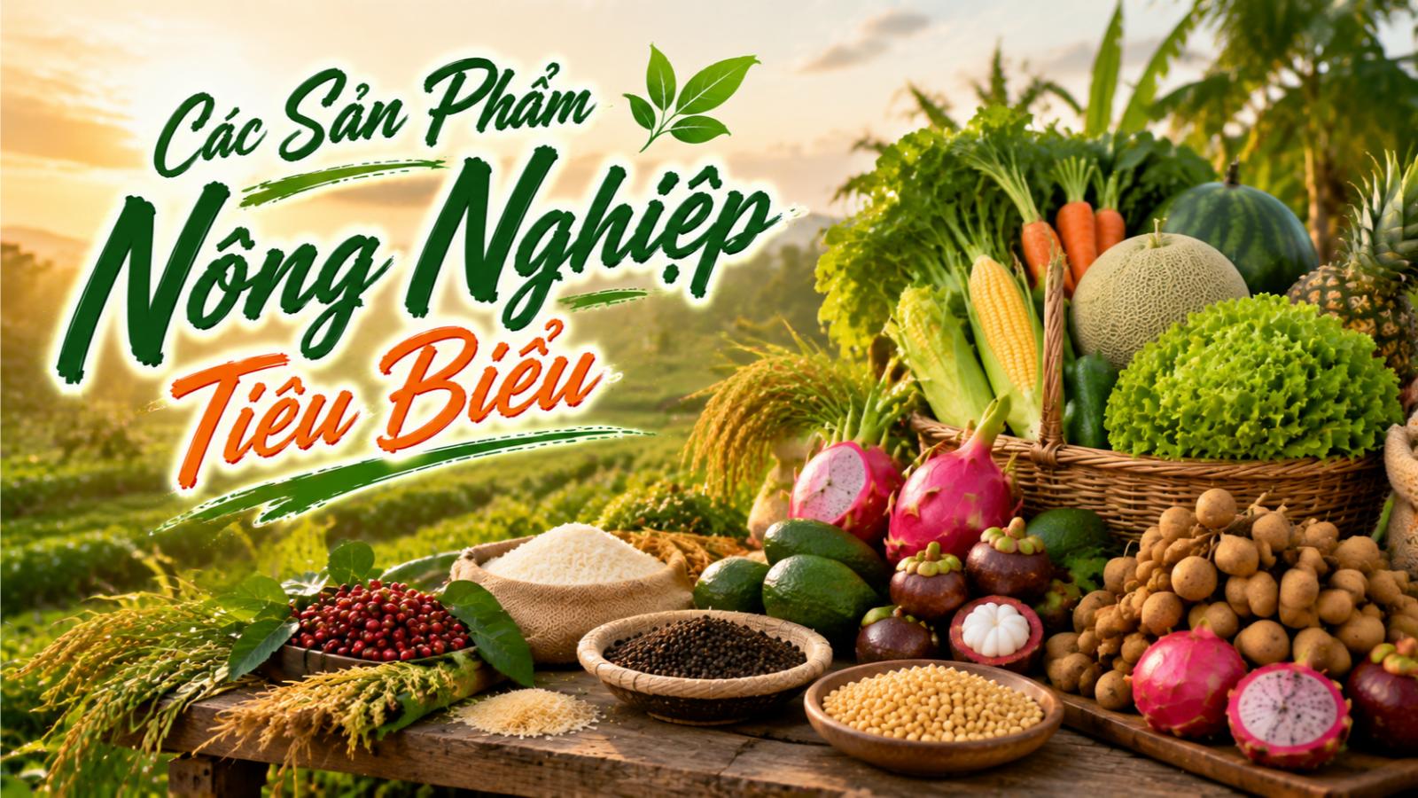 Các sản phẩm nông nghiệp tiêu biểu