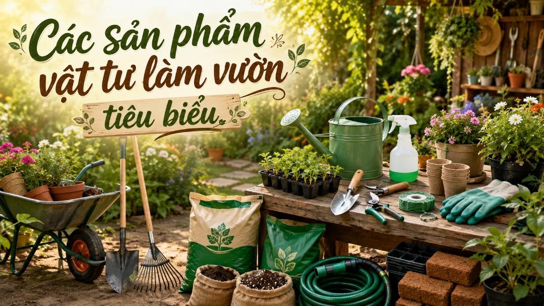Các sản phẩm vật tư làm vườn tiêu biểu