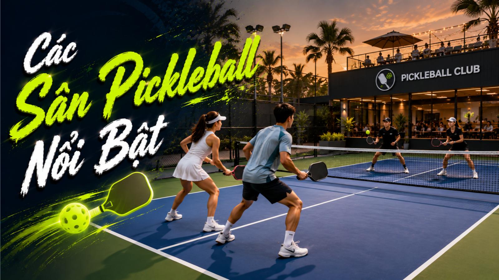 Các sân pickleball nổi bật