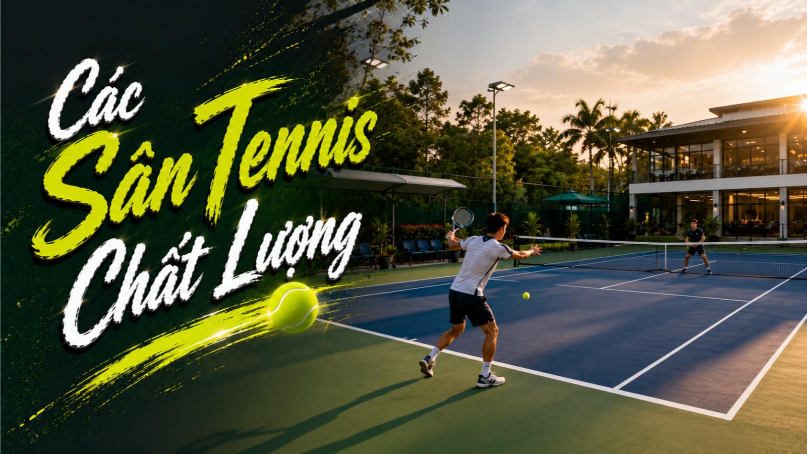 Các sân tennis chất lượng