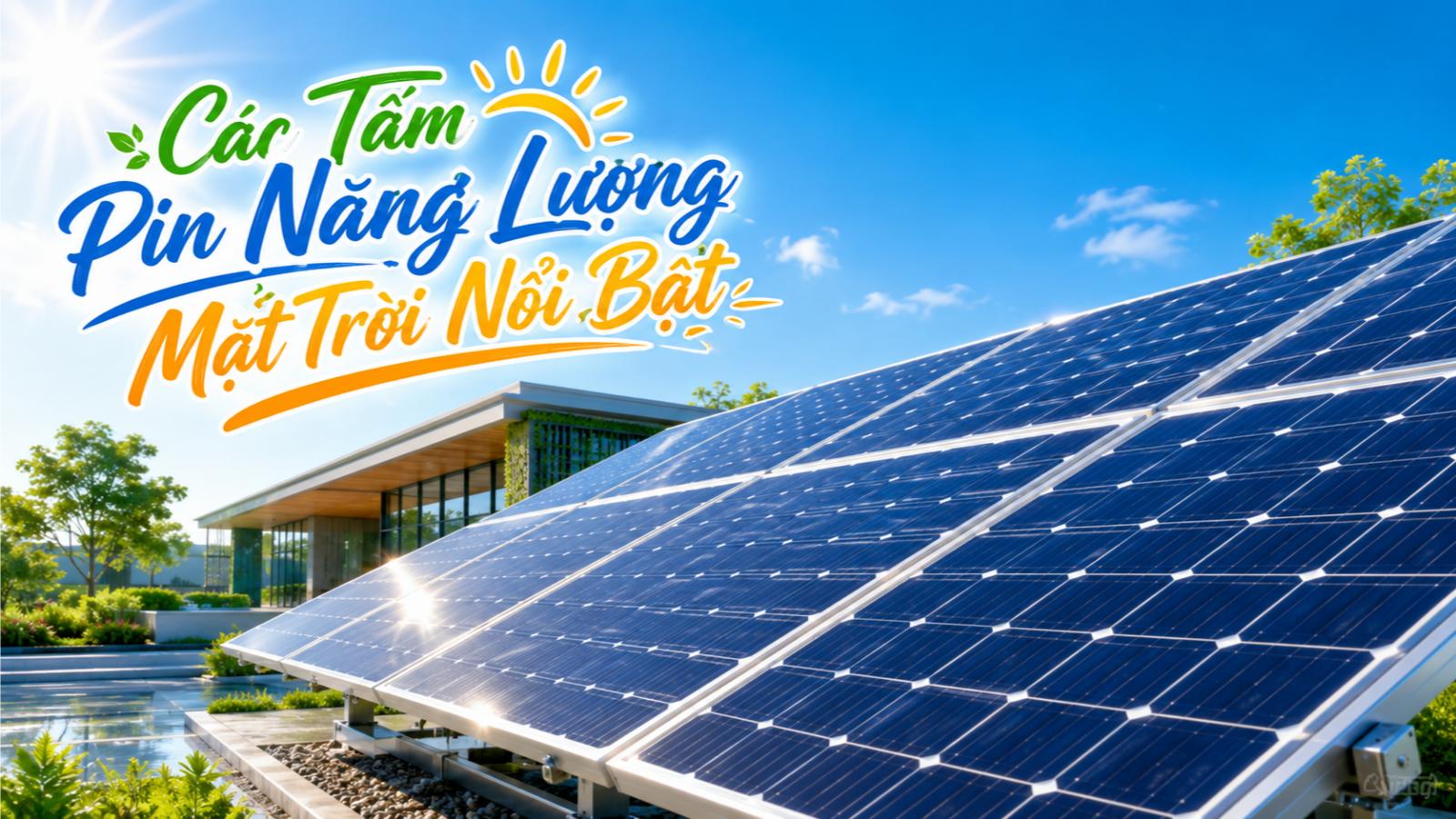 Các tấm pin năng lượng mặt trời nổi bật