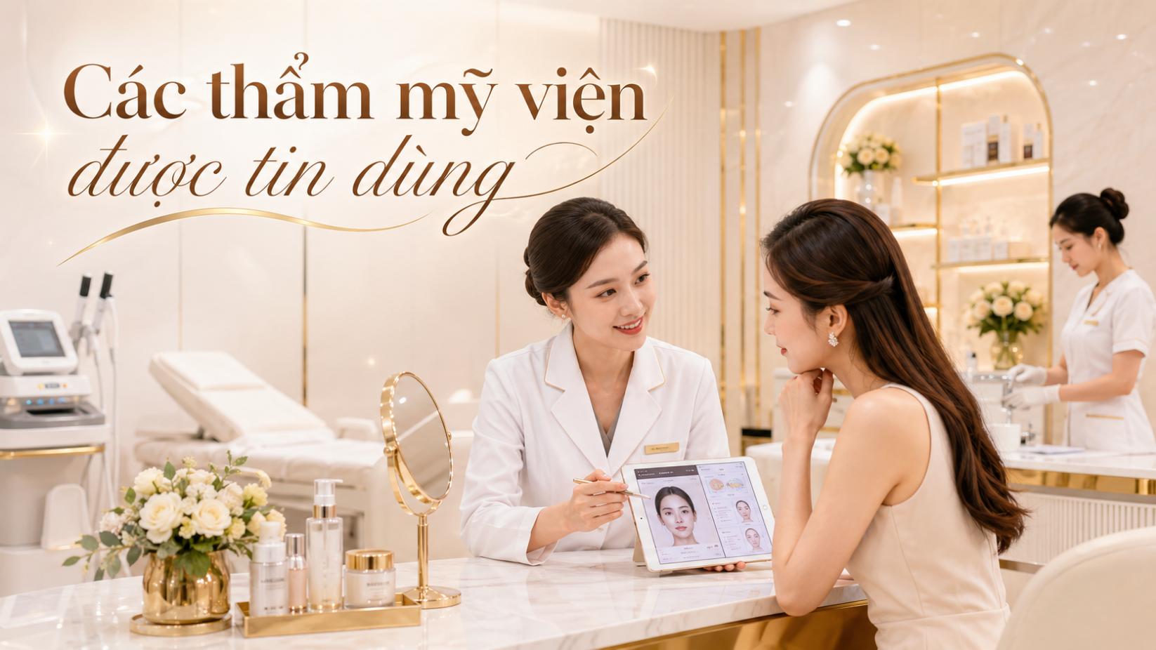 Các thẩm mỹ viện được tin dùng