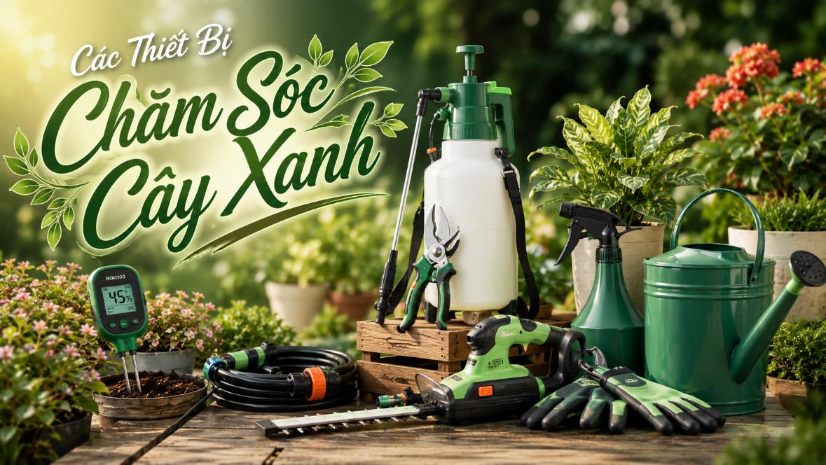 Các thiết bị chăm sóc cây xanh nổi bật