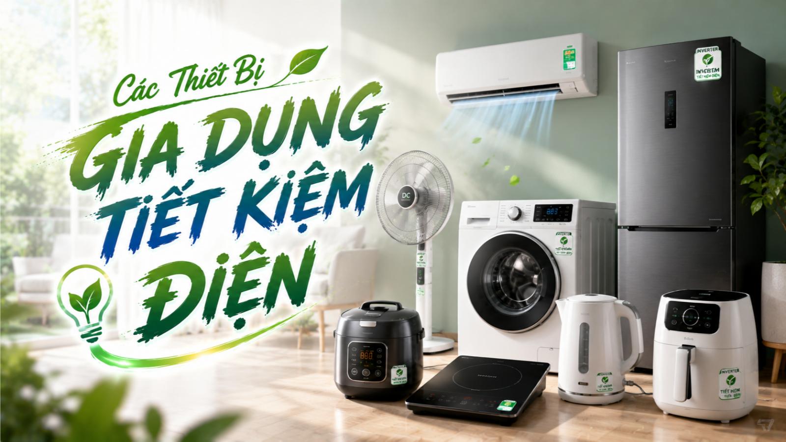 Các thiết bị gia dụng tiết kiệm điện