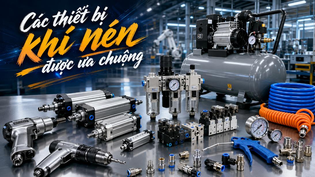 Các thiết bị khí nén được ưa chuộng