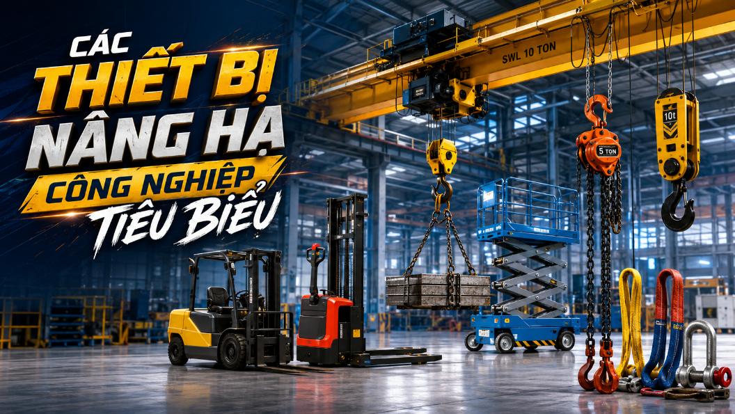 Các thiết bị nâng hạ công nghiệp tiêu biểu