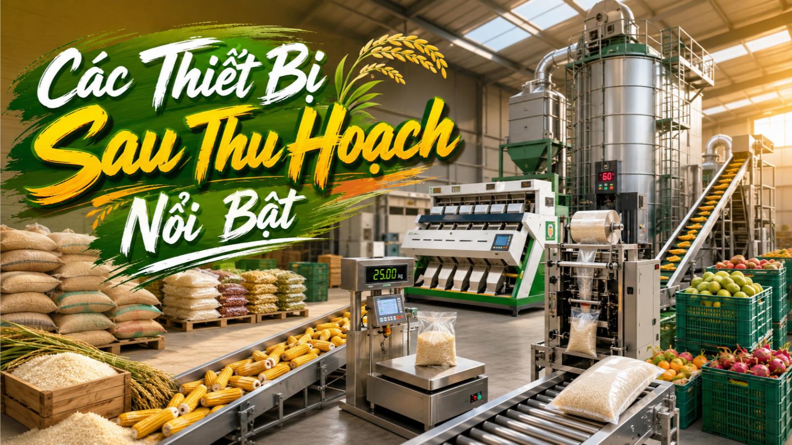 Các thiết bị sau thu hoạch nổi bật