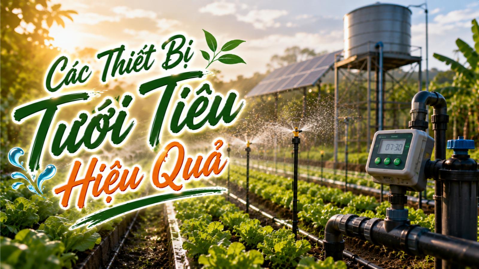 Các thiết bị tưới tiêu hiệu quả