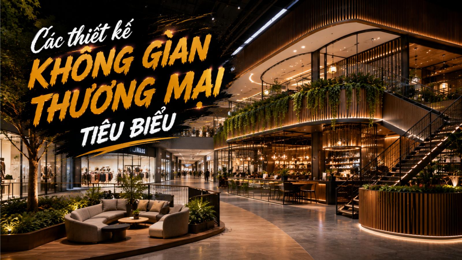 Các thiết kế không gian thương mại tiêu biểu
