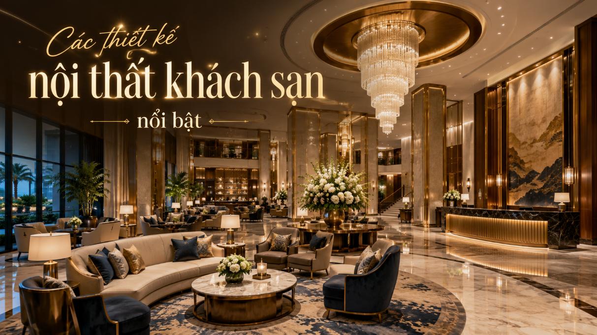 Các thiết kế nội thất khách sạn nổi bật