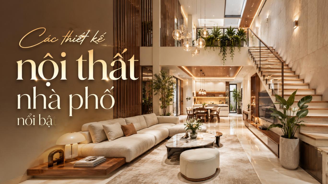 Các thiết kế nội thất nhà phố nổi bật