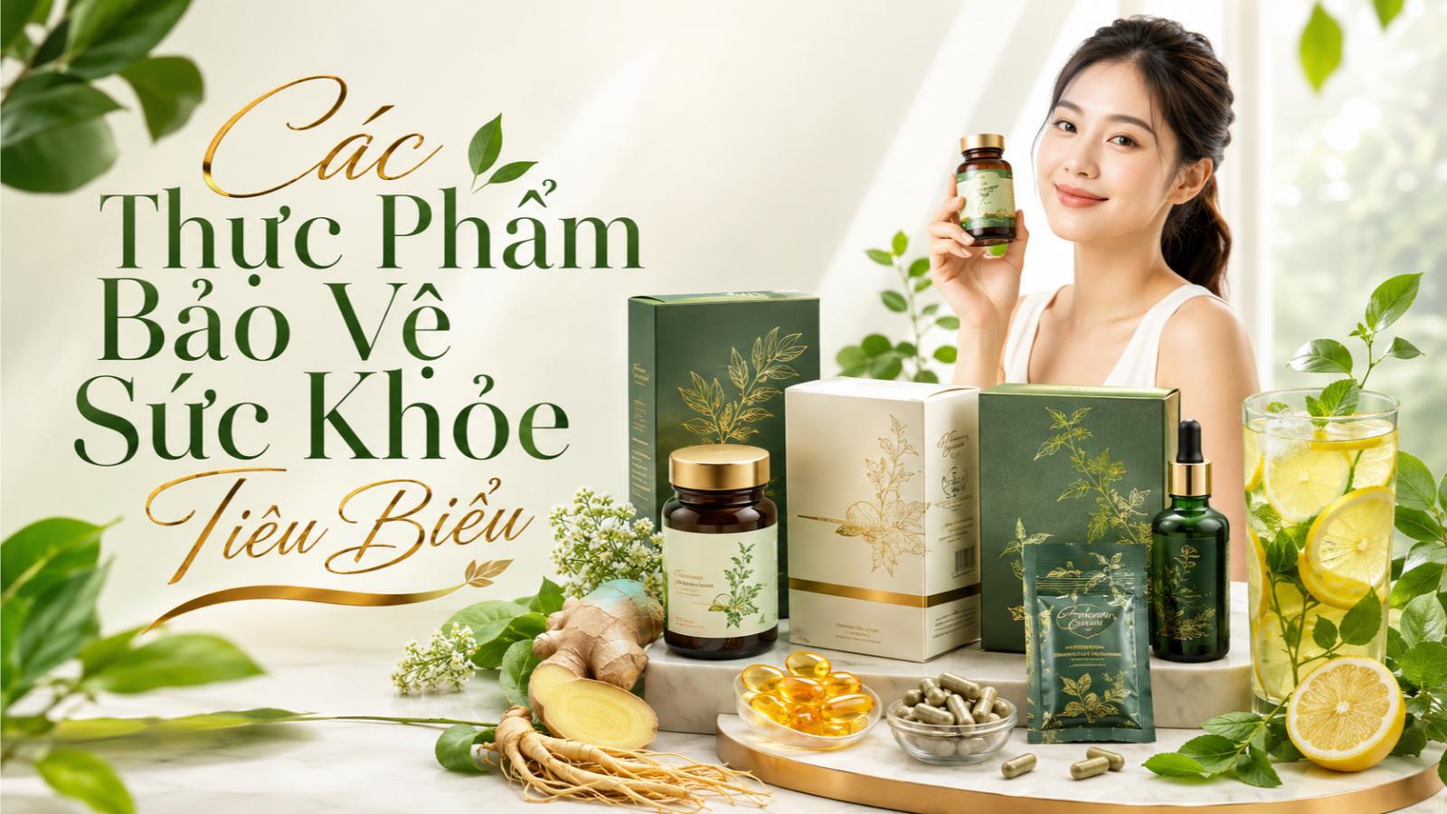 Các thực phẩm bảo vệ sức khỏe tiêu biểu