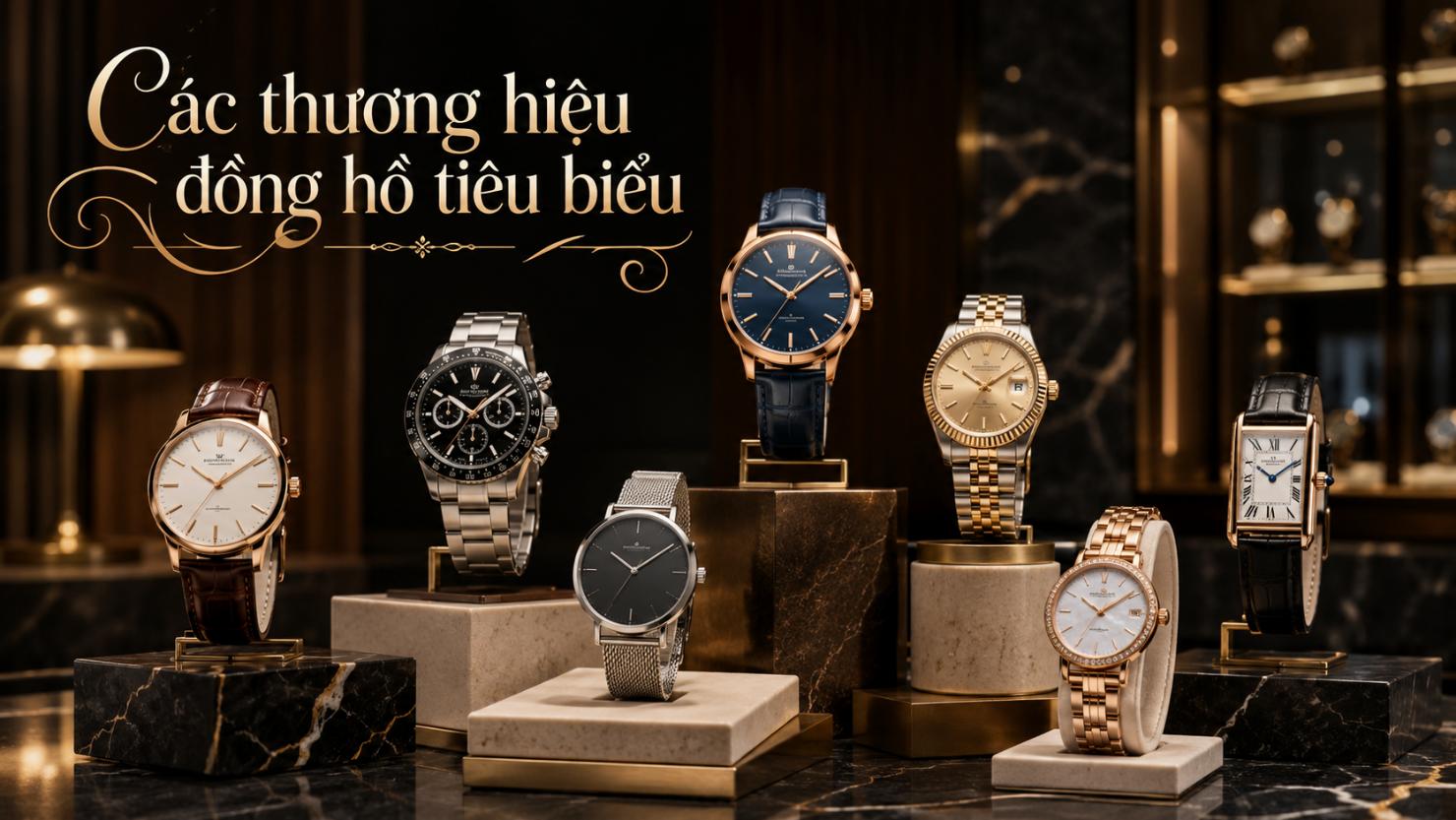 Các thương hiệu đồng hồ tiêu biểu