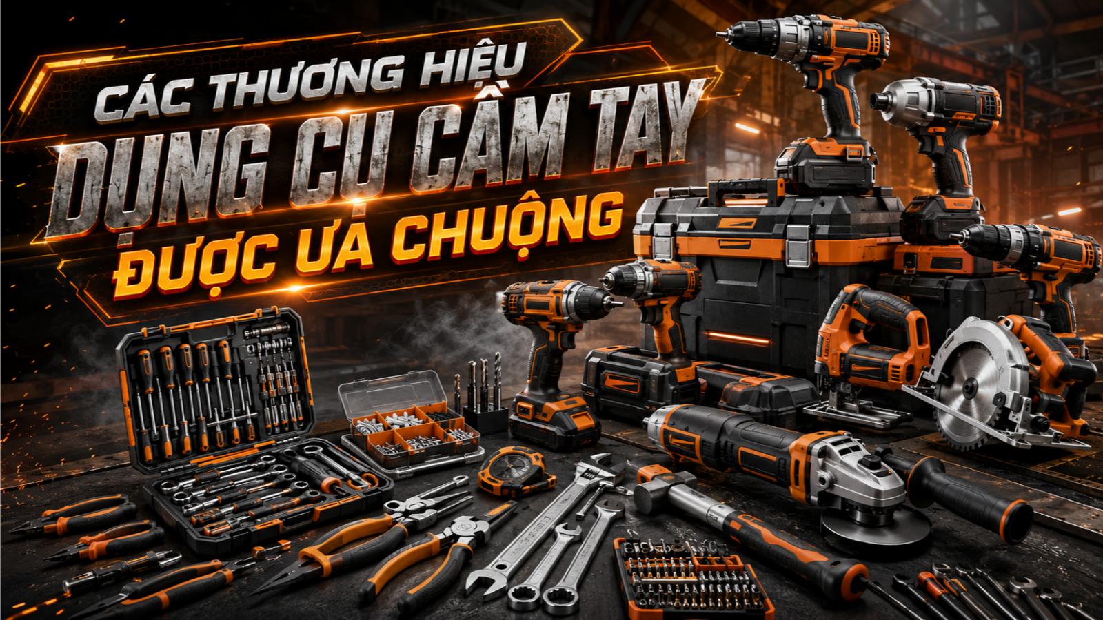 Các thương hiệu dụng cụ cầm tay được ưa chuộng