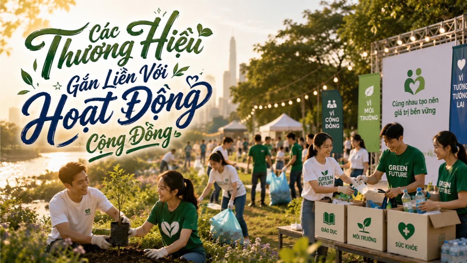 Các thương hiệu gắn liền với hoạt động cộng đồng