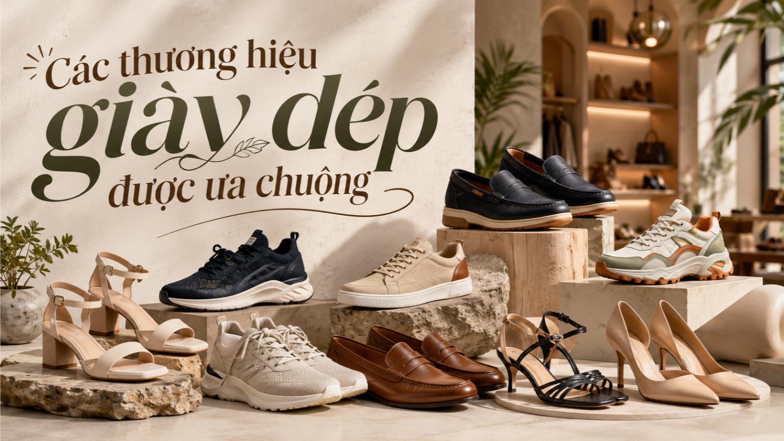 Các thương hiệu giày dép được ưa chuộng