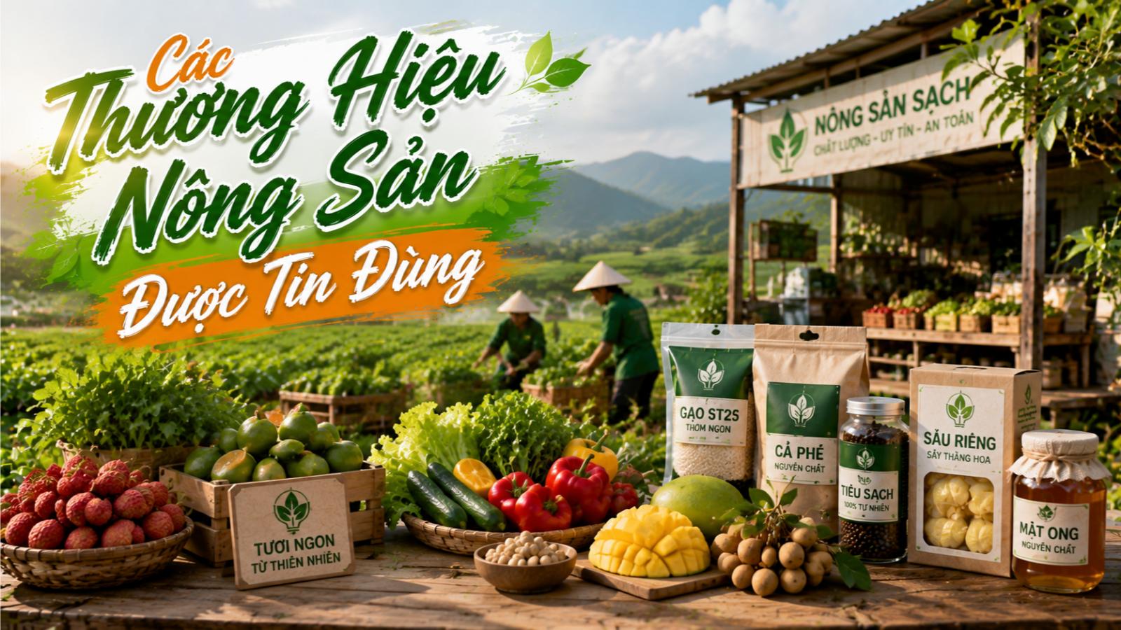 Các thương hiệu nông sản được tin dùng