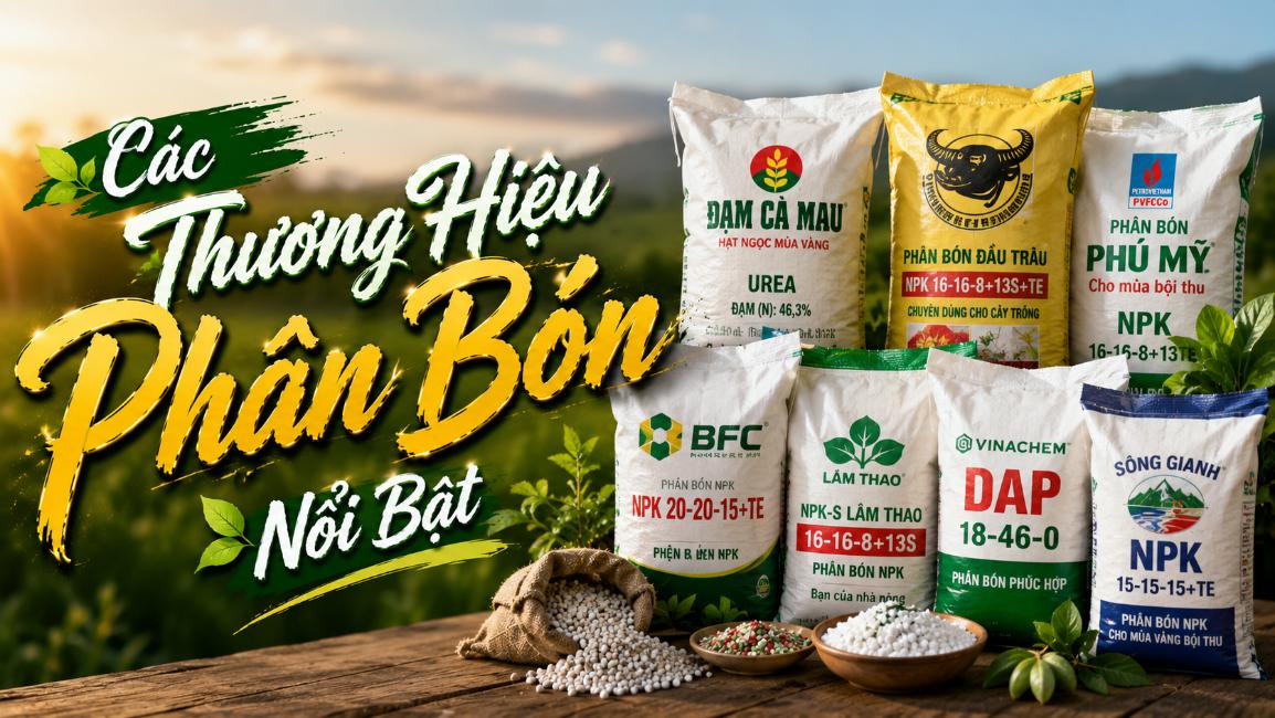 Các thương hiệu phân bón nổi bật