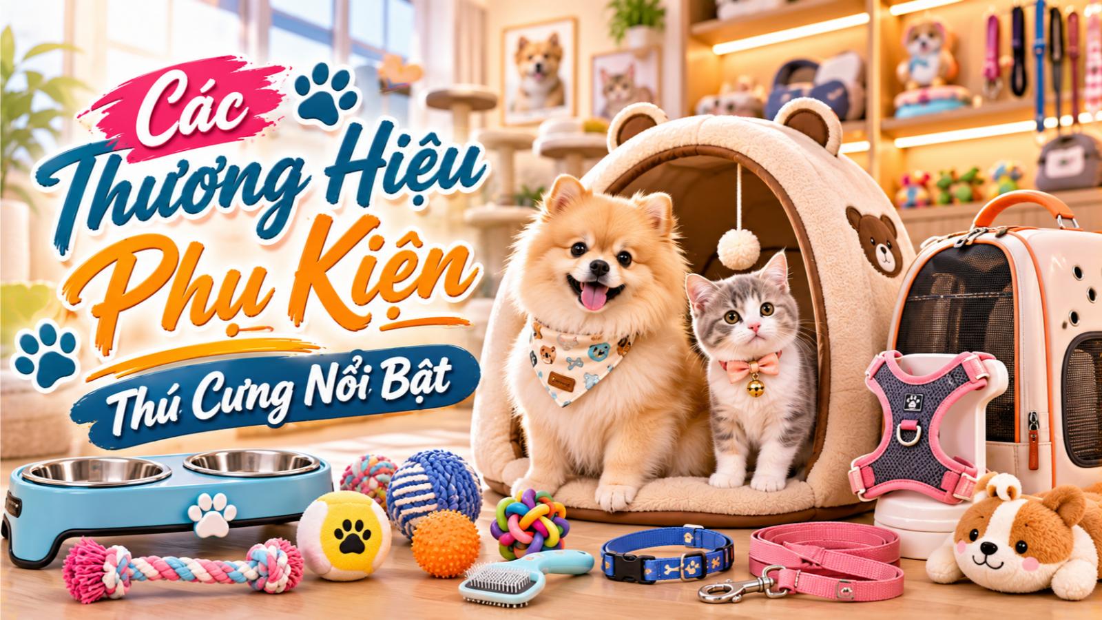 Các thương hiệu phụ kiện thú cưng nổi bật
