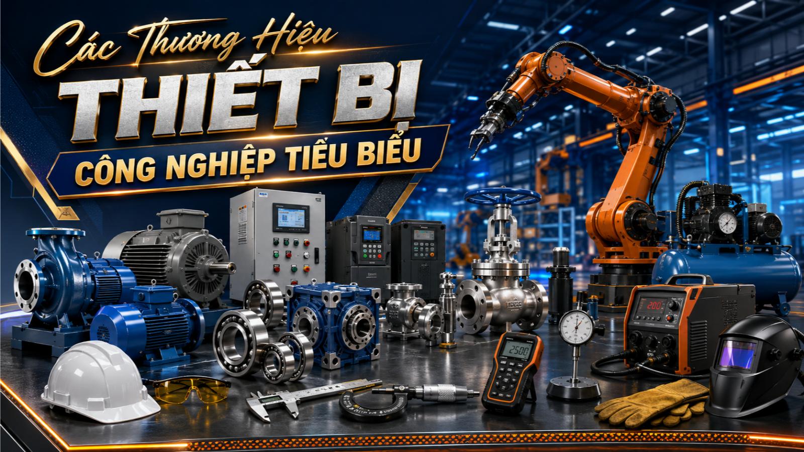 Các thương hiệu thiết bị công nghiệp tiêu biểu