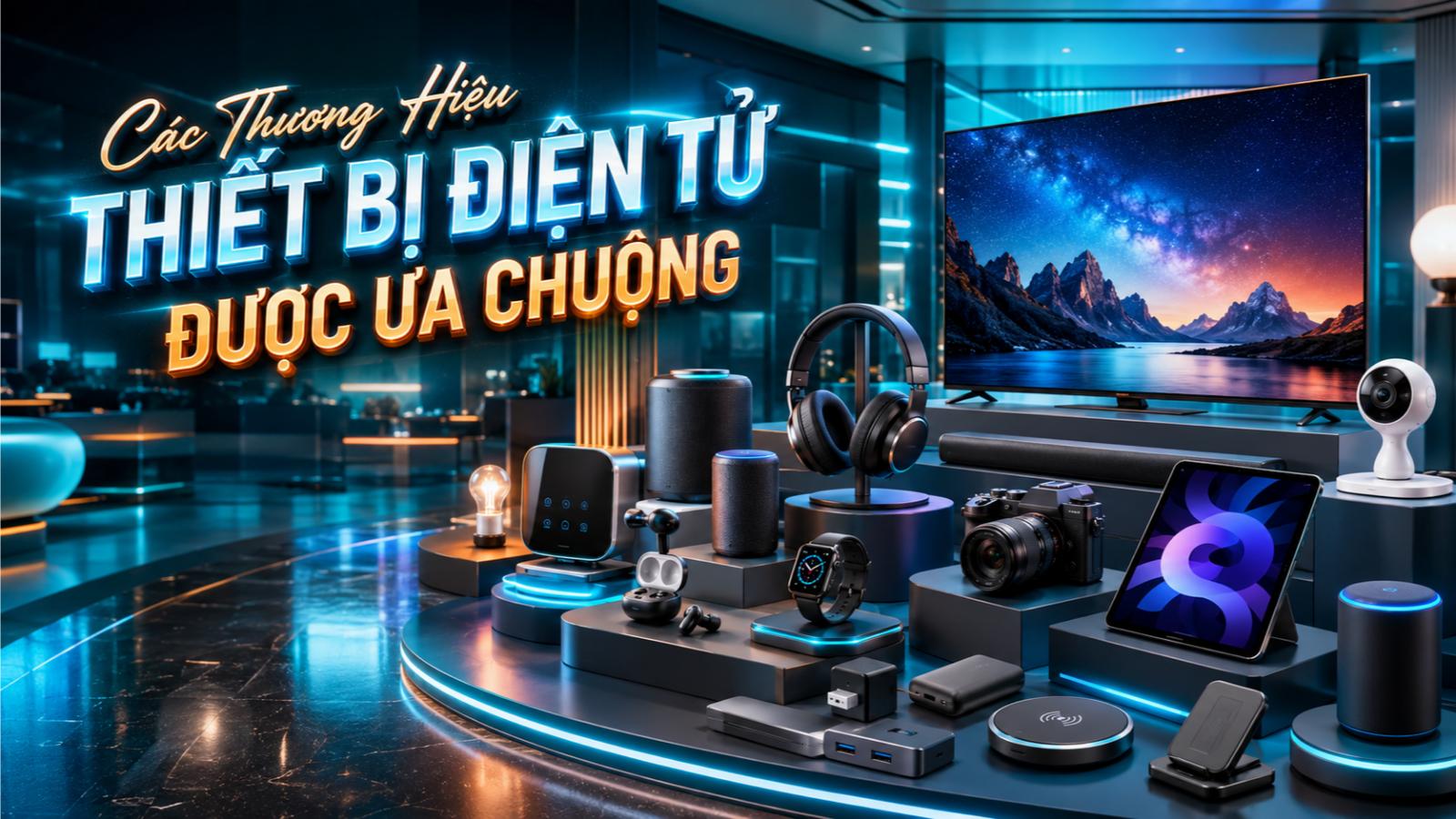 Các thương hiệu thiết bị điện tử được ưa chuộng