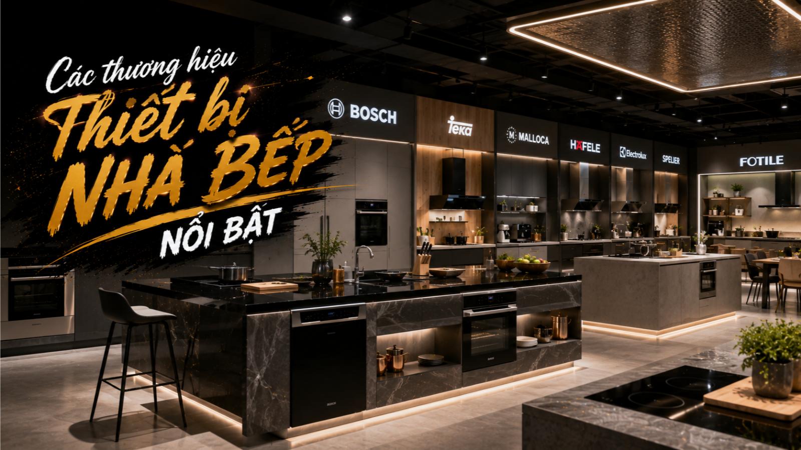 Các thương hiệu thiết bị nhà bếp nổi bật