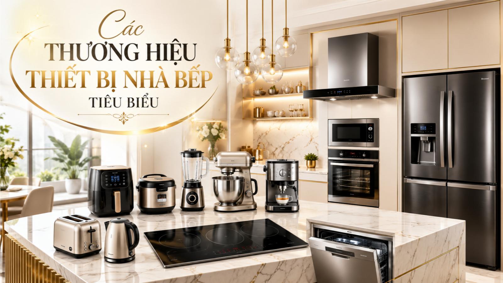 Các thương hiệu thiết bị nhà bếp tiêu biểu