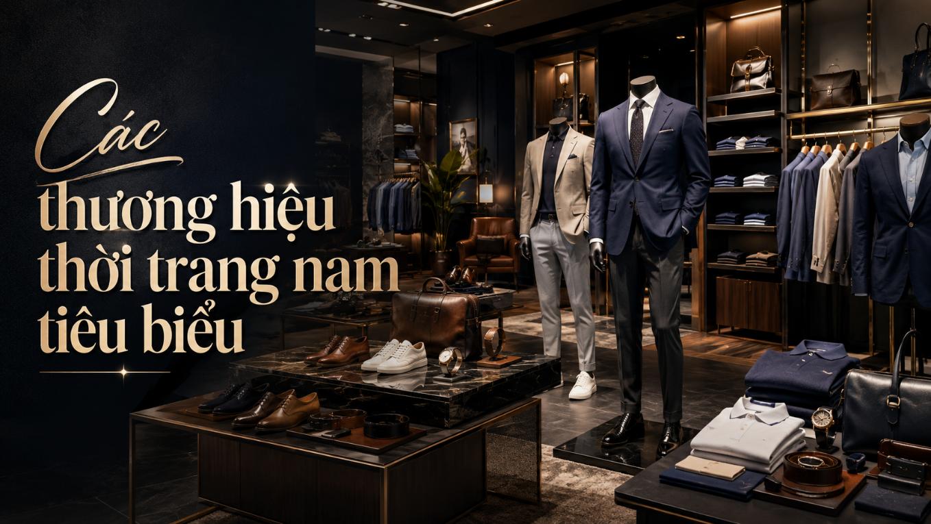 Các thương hiệu thời trang nam tiêu biểu