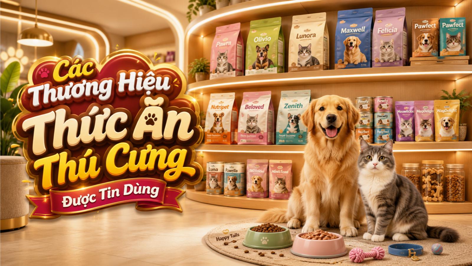 Các thương hiệu thức ăn thú cưng