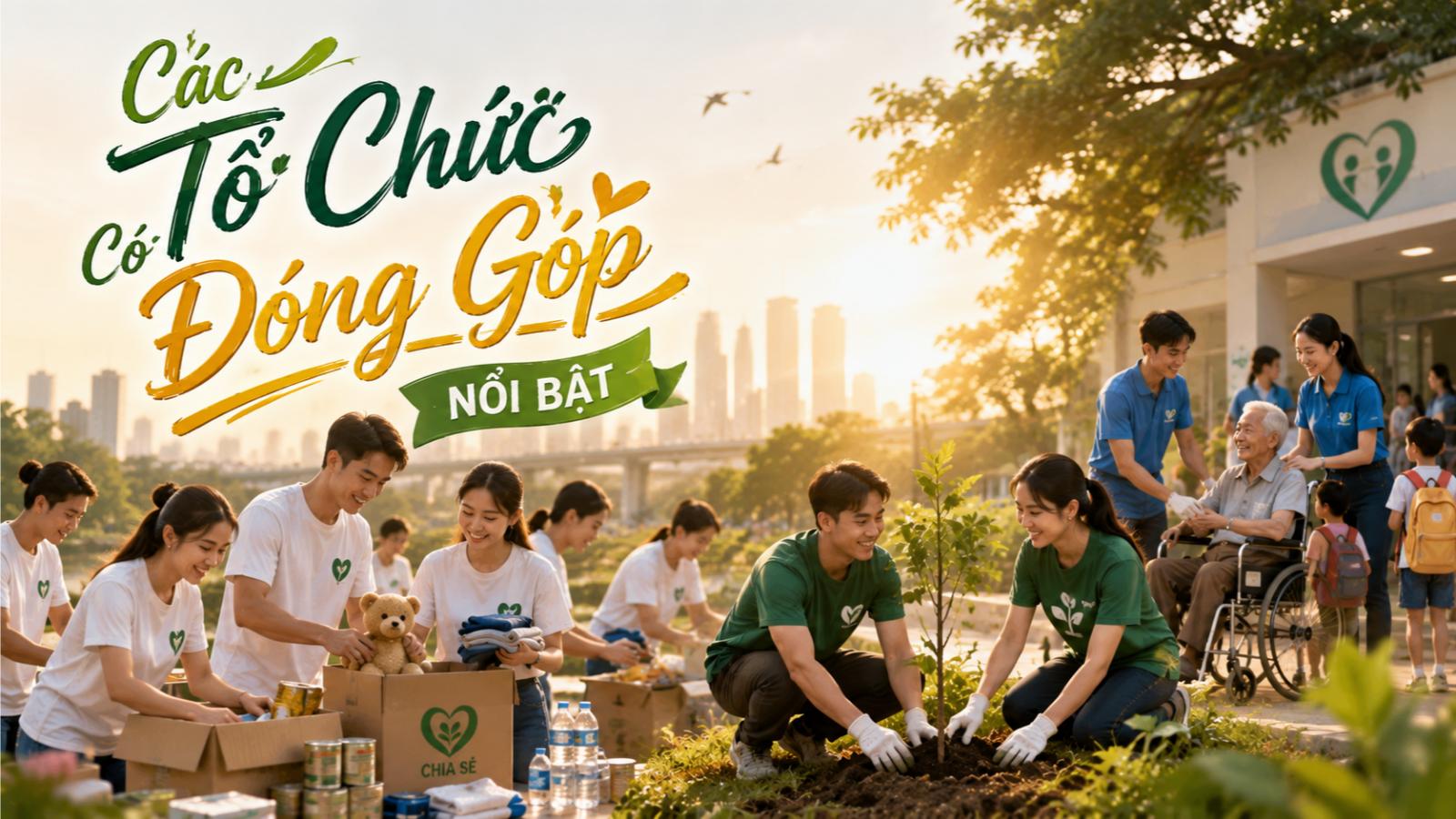 Các tổ chức có đóng góp nổi bật