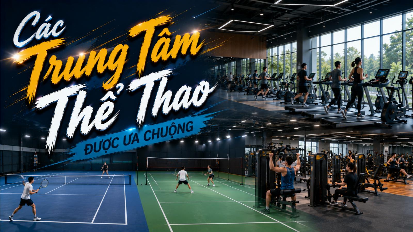 Các trung tâm thể thao được ưa chuộng