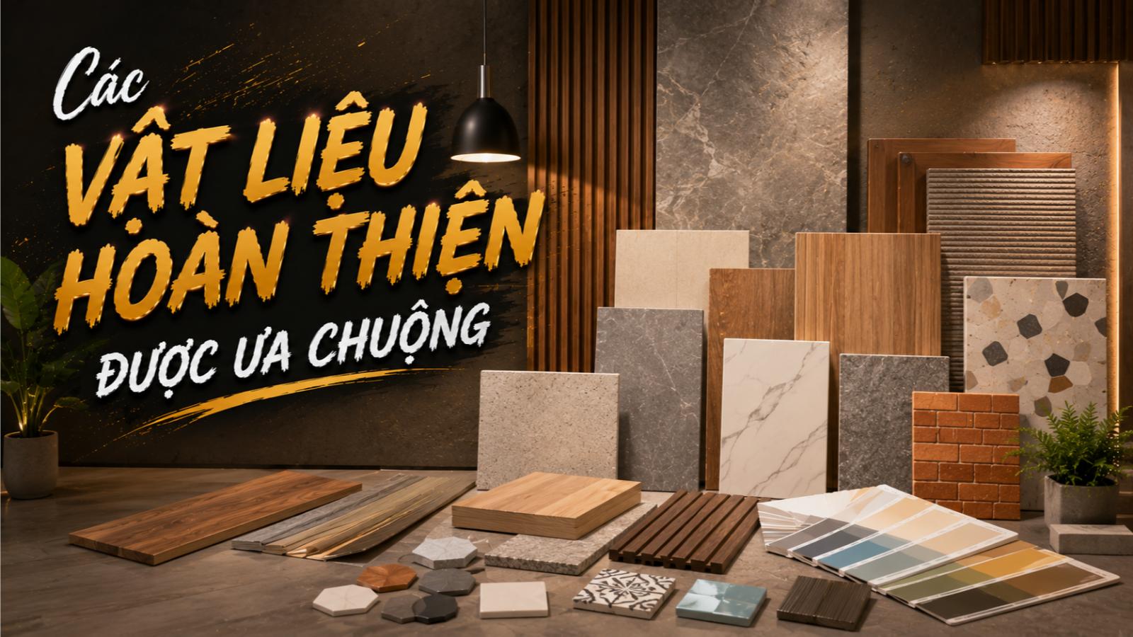 Các vật liệu hoàn thiện được ưa chuộng