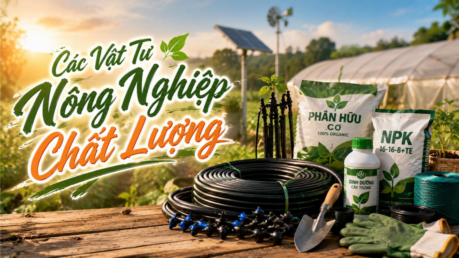 Các vật tư nông nghiệp chất lượng
