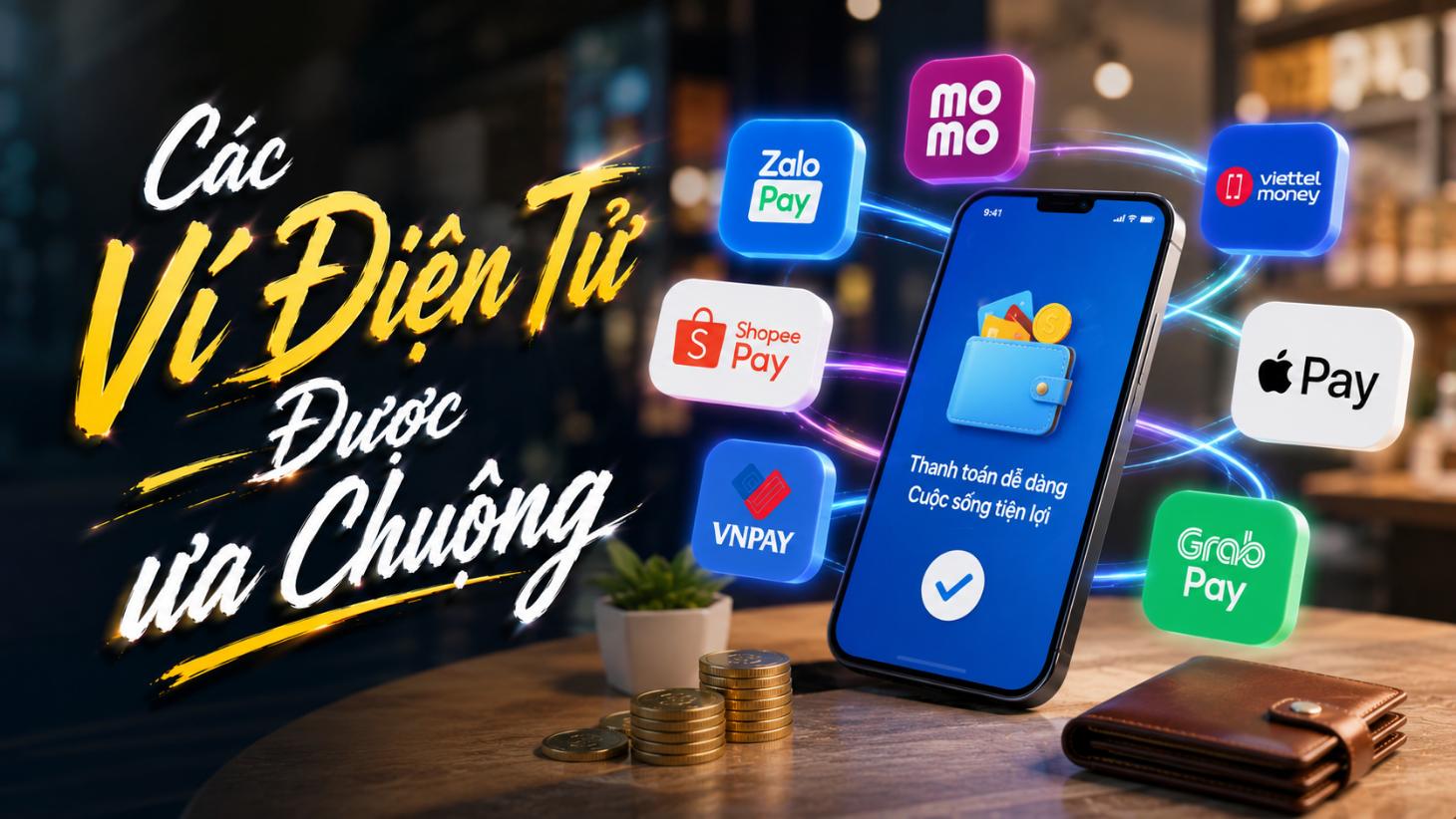 Các ví điện tử được ưa chuộng