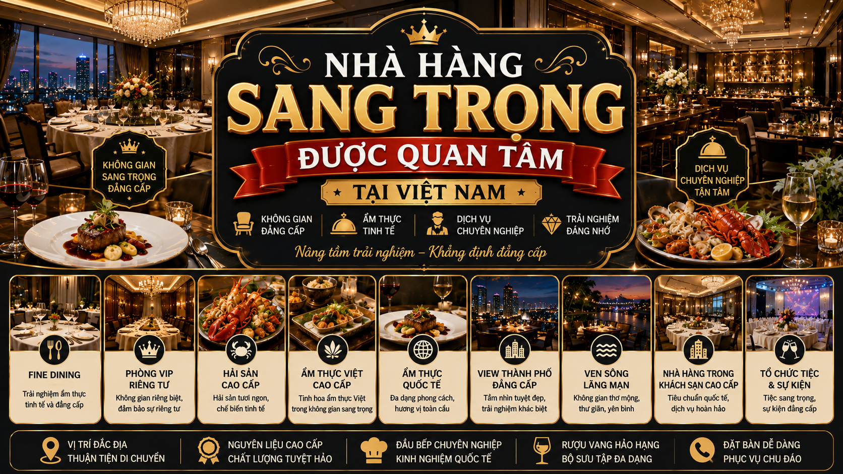 Nhà Hàng Sang Trọng Được Quan Tâm Tại Việt Nam